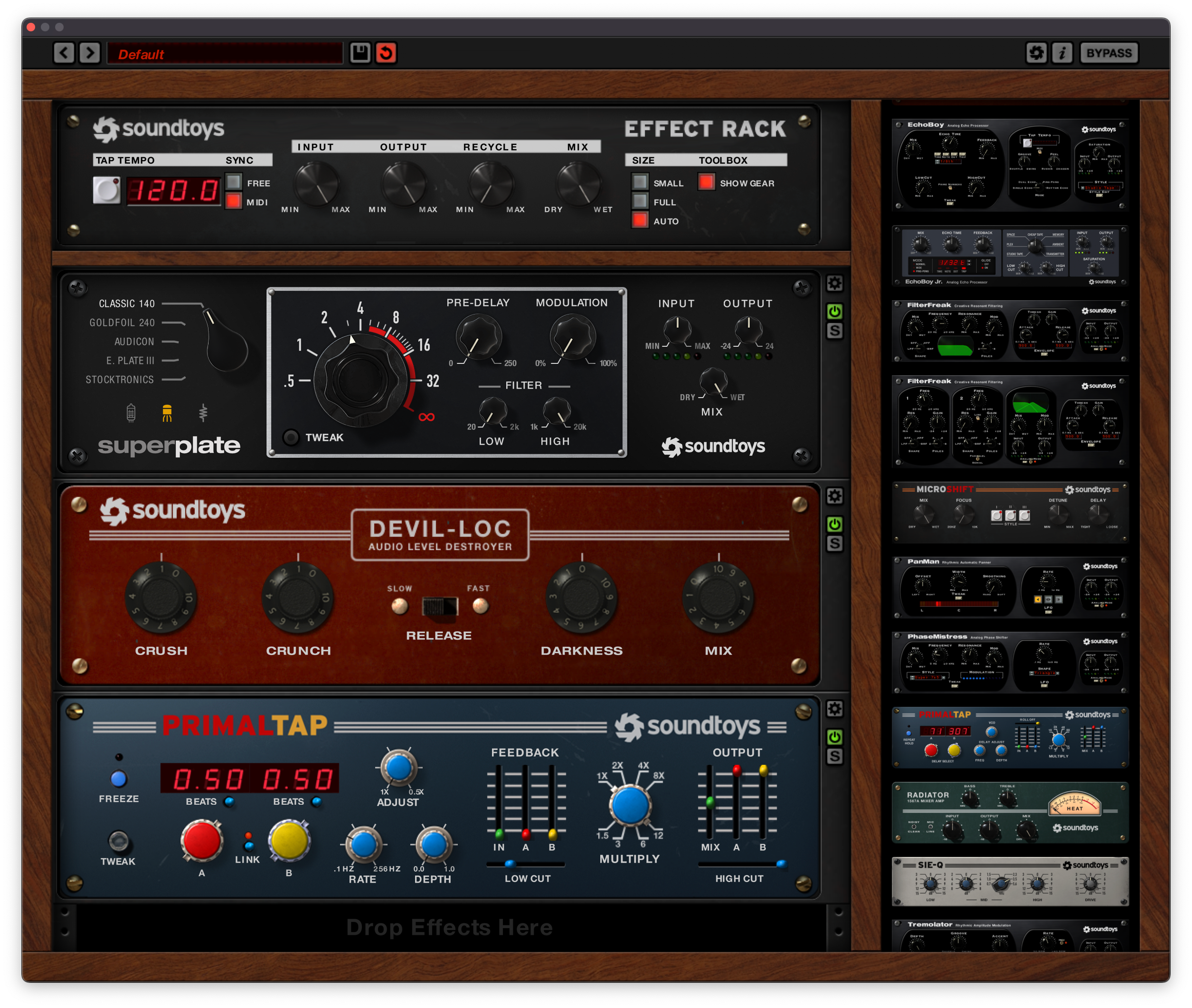 Effect Rack screenshot